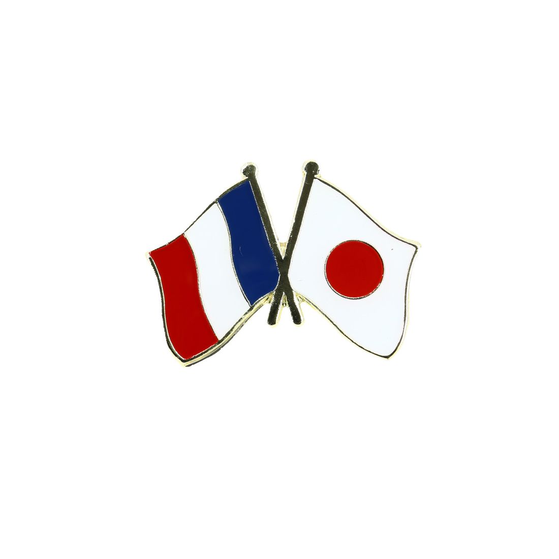 Pin's Drapeaux Jumelage France Japon - Franco-Japonais Clj Charles Le Jeune