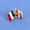 Pin's Drapeaux Jumelage France Mongolie - Franco-Mongol Clj Charles Le Jeune