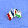 Pin's Drapeaux Jumelage France Palestine - Franco-Palestinien Clj Charles Le Jeune