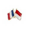Pin's Drapeaux Jumelage France Indonésie - Franco-Indonésien Clj Charles Le Jeune
