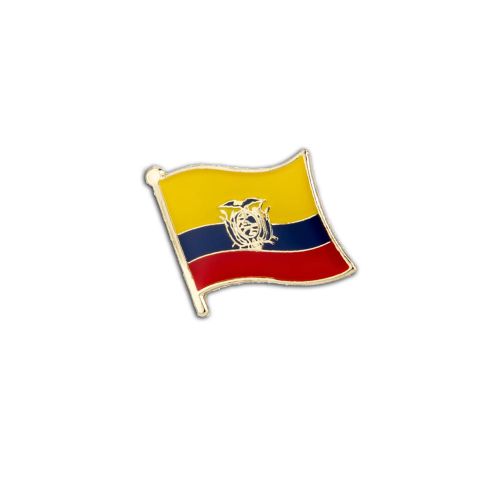 Pin's Drapeau Equateur flottant - Equatorien Clj Charles Le Jeune