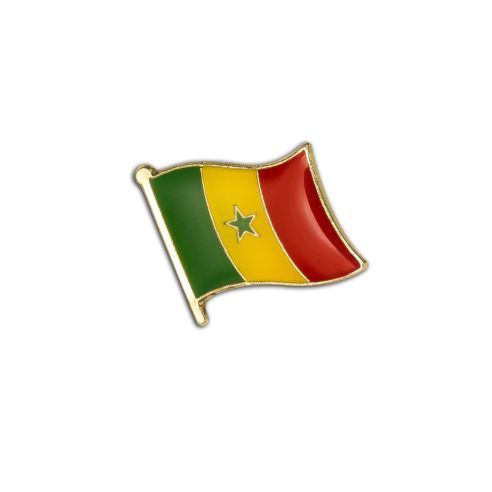 Pin's Drapeau Sénégal flottant - Sénégalais Clj Charles Le Jeune