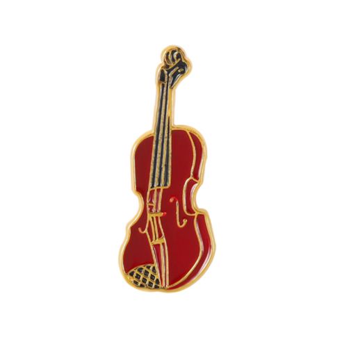 Pin's Violon marron, Stradivarius Clj Charles Le Jeune