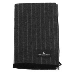 Echarpe Ted Lapidus, Elmedin - Anthracite et lignes cendre Ted Lapidus 2