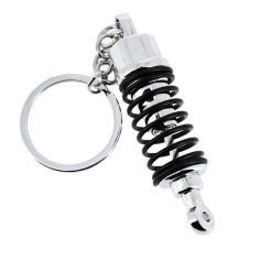 Porte clés amortisseur sport Chromé, voiture de course Clj Charles Le Jeune