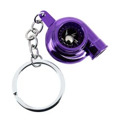 Porte clés Turbo Violet anodisé, voiture de course Tuning Clj Charles Le Jeune