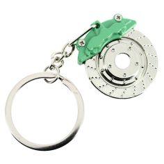 Porte clés freins à disque étrier vert, voiture de course Clj Charles Le Jeune