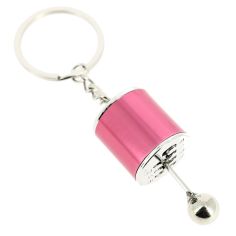 Porte clés levier de vitesse Rose, voiture de course Clj Charles Le Jeune