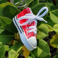 Porte clés chaussure Sneaker Rouge coqueliquot Clj Charles Le Jeune 2
