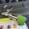 Porte clés filtre à air sport vert, voiture de course Clj Charles Le Jeune