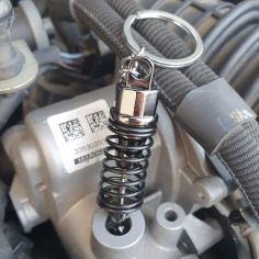 Porte clés amortisseur sport Noir, voiture de course Clj Charles Le Jeune 2