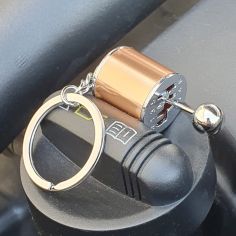 Porte-clés pré-imprimés avec Année / Marque / Modèle / Couleur en plastique  avec une bague en acier - Autotag France