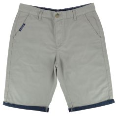 Bermuda Mariner, Avec revers, Duran, gris cendre ourlet marine Mariner