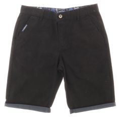 Bermuda Mariner, Avec revers, Duran, noir ourlet bleu diesel Mariner