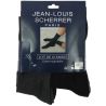 10 paires de chaussettes homme Jean Louis Scherrer, Wallace - Noir gris anthracite. Motif discret Jean Louis Scherrer