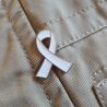 Pin's Ruban Blanc - Sensibilisation contre les violences faites aux femmes Clj Charles Le Jeune
