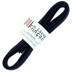 lacets sneaker, plats et large en coton, Bleu Marine - La Navale Les Lacets Français 2