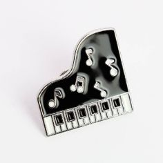 Pin's Piano noir et notes de musique Clj Charles Le Jeune 2
