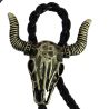 Bolo, Cravate Texane - Tête de vachette - Bronze antique Clj Charles Le Jeune