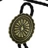Bolo, Cravate Texane - Bouclier ovale - Bronze antique Clj Charles Le Jeune