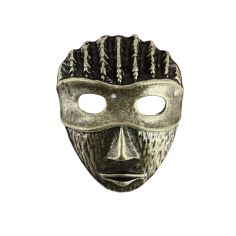 Bolo, Cravate Texane - Masque ethnique - Bronze antique Clj Charles Le Jeune 2