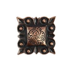 Bolo, Cravate Texane - Carré ethnique - Cuivre antique Clj Charles Le Jeune 2