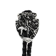 Bolo, Cravate Texane - Blason - Argenté Clj Charles Le Jeune 2