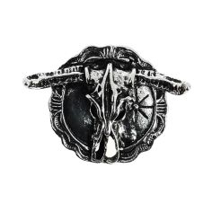 Bolo, Cravate Texane - Tête de buffle - Argenté Clj Charles Le Jeune 2