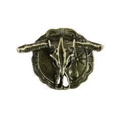 Bolo, Cravate Texane - Tête de buffle - Bronze antique Clj Charles Le Jeune 2