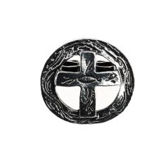 Bolo, Cravate Texane - Croix et cercle - argenté Clj Charles Le Jeune 2