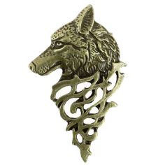 Bolo, Cravate Texane - Loup - bronze antique Clj Charles Le Jeune 2