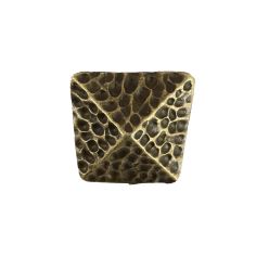 Bolo, Cravate Texane - Pyramide martelée - bronze antique Clj Charles Le Jeune 2