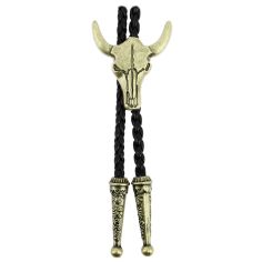 Bolo, Cravate Texane - Tête de vache - Bronze antique Clj Charles Le Jeune