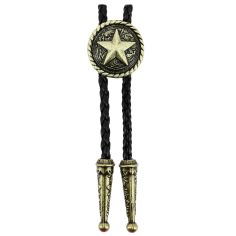 Bolo, Cravate Texane - Bouclier avec étoile - Bronze antique Clj Charles Le Jeune
