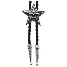 Bolo, Cravate Texane - Etoile - Argentée Clj Charles Le Jeune