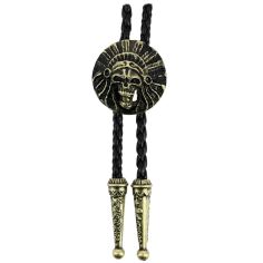 Bolo, Cravate Texane - Tête du chef indien - Bronze antique Clj Charles Le Jeune