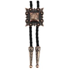 Bolo, Cravate Texane - Carré ethnique - Cuivre antique Clj Charles Le Jeune