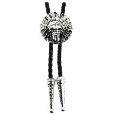 Bolo, Cravate Texane - Tête du chef indien - Argenté Clj Charles Le Jeune