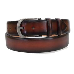 Ceinture cuir Sicilia, couleur marron, 3,5cm Robert Charles
