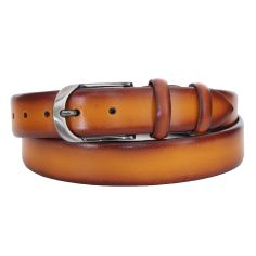 Ceinture cuir Sicilia, couleur marron tan, 3,5cm Robert Charles