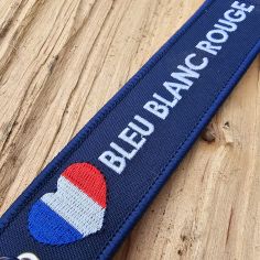 Porte Clés Coeur Bleu Blanc Rouge Clj Charles Le Jeune 2