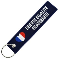 Porte Clés Coeur Liberté égalité Fraternité Clj Charles Le Jeune