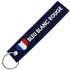 Porte Clés Coeur Bleu Blanc Rouge Clj Charles Le Jeune