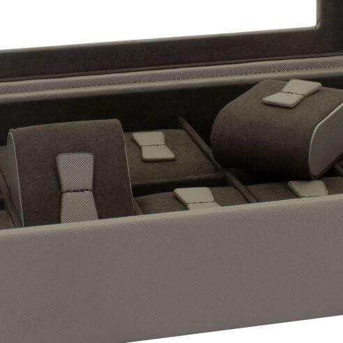 Ecrin 10 montres, Bond, gris intérieur marron, vitré Friedrich 23