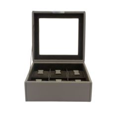 Ecrin 6 montres, Bond V2, gris, intérieur marron, vitré Friedrich 23 2