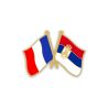 Pin's Drapeaux Jumelage France - Serbie Clj Charles Le Jeune