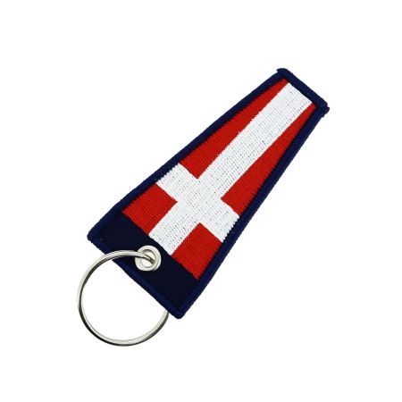 Porte Clés - Drapeau chiffre 4 - Kartefour Clj Charles Le Jeune