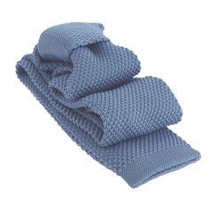 Cravate Tricot unie, Bleu de Guède. Arcobaleno Clj Charles Le Jeune 2