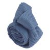 Cravate Tricot unie, Bleu de Guède. Arcobaleno Clj Charles Le Jeune
