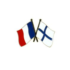 Pin's Drapeaux Jumelage France - Finlande Clj Charles Le Jeune